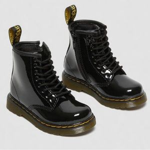 Dr.martens TODDLER 1460 PATENT LEATHER LACE UP BOOTS